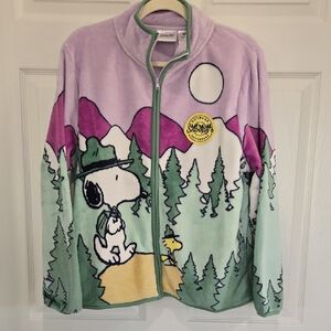 Peanuts Snoopy Fleece Jacket New With Tags